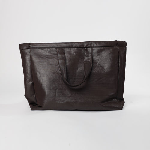 Brown Metallic Shopper Bag